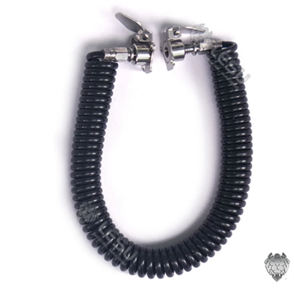 시뮬레이션 트럭 공기 파이프 라인 프레임 장비 장식 고정 1/14 Tamiya RC Lesu Scania 수정 액세서리