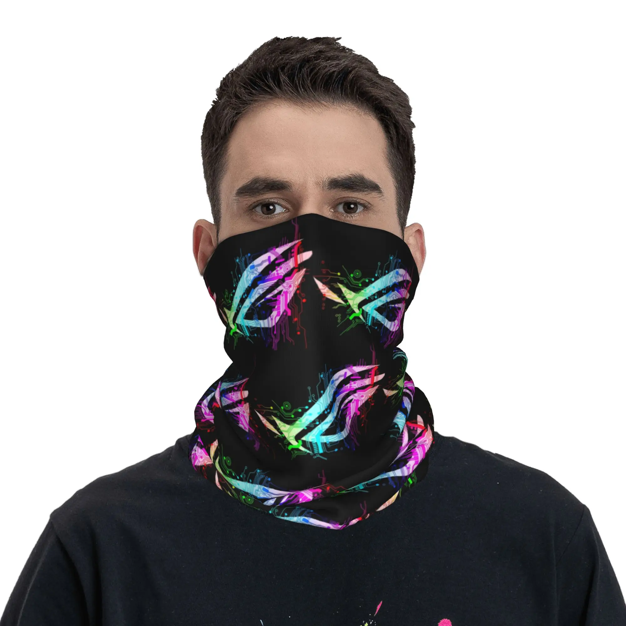 

Многофункциональный бафф/маска-шарф/повязка на голову Asus ROG Bandana для мужчин и женщин, для активного отдыха, дышащий