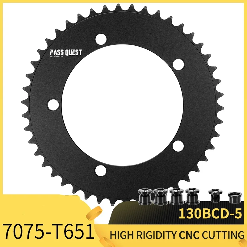 PASS QUEST Plato BCD 130mm Pista Redondo Fijo - close-up view