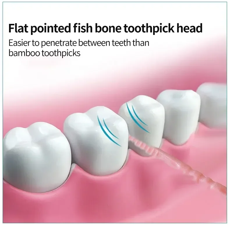 Зубочистка, одноразовая семейная коробка, упакованная, портативная, ультратонкая, с двойной головкой, высококачественная, индивидуальная, креативная, фруктовая палочка, 200 шт.