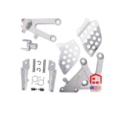 CVK Aluminium Alloy Front Footrests Bracket Kit Foot Rests Assembly For Honda CBR600 F5 2002 2003 2004 2005 2006 CBR600RR 02-06