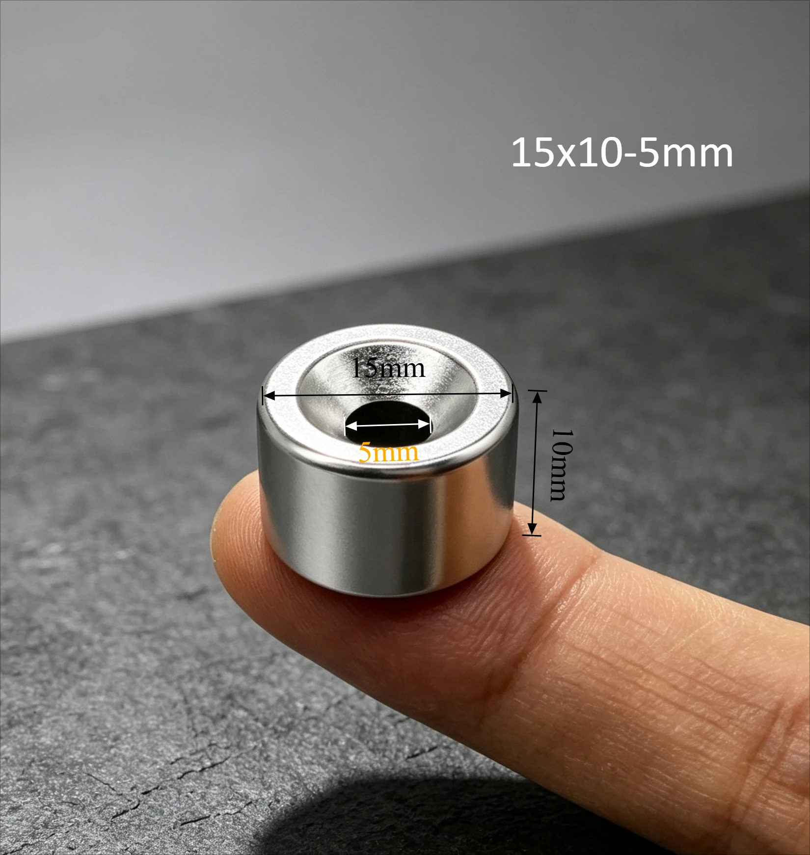 15x10‑5mm N35 Round Countersunk Neodymium Magnet 5mm Hole Strong Permanent NdFeB Rare Earth Magnet 15x10‑5mm