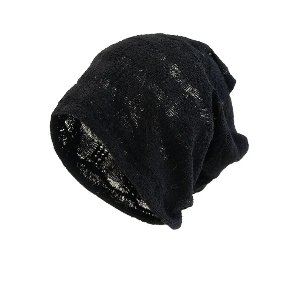 

Fashion Hollow Hollow Pullover Hat Sweet Breathable Beanies Hat Thin Korean Style Sunscreen Cap Outdoor