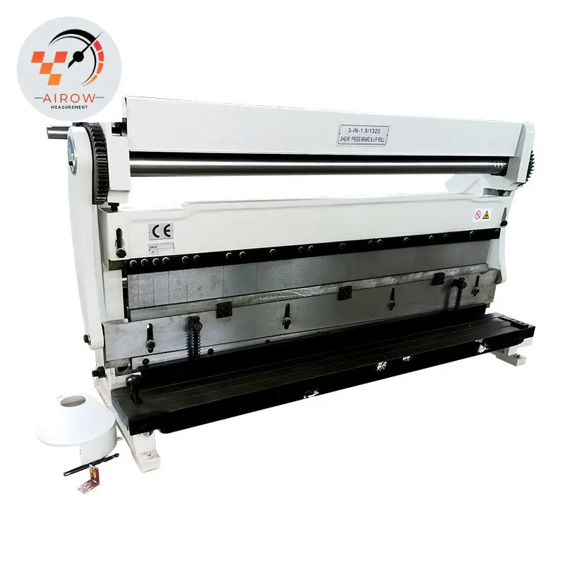 AIROW Mechanical Steel Angle 3 in 1-1.5*1320 Combination Rolling Bending Shearing 3 in 1 Shear Brake and Roll