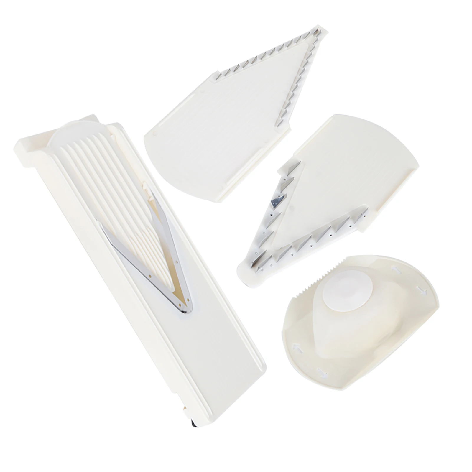 Rallador en forma de V multifuncional para el hogar, cortador de rebanado con Protector de mano, hoja de acero inoxidable HT