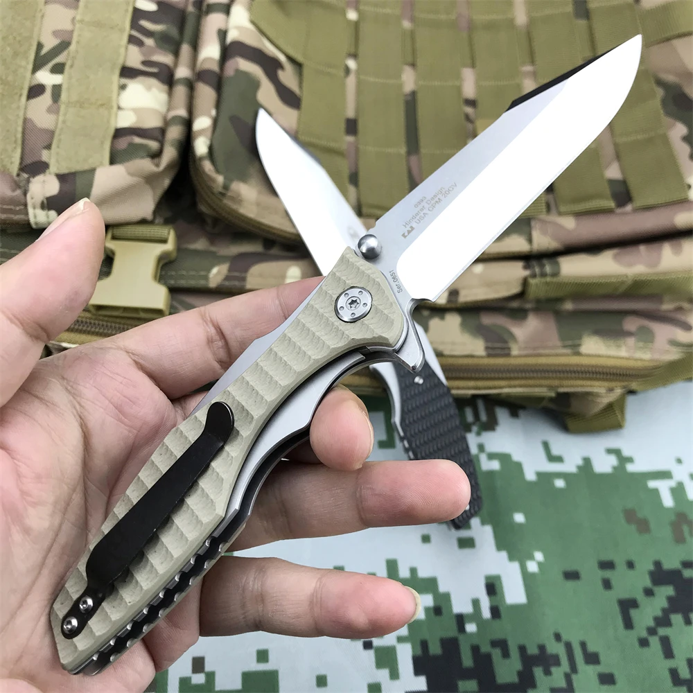 ZT 0393 G10 Knife Outdoor Handle Hunting and Hiking Tactics EDC Pocket Knife Survival Camping Tactics Collection Folding Knife