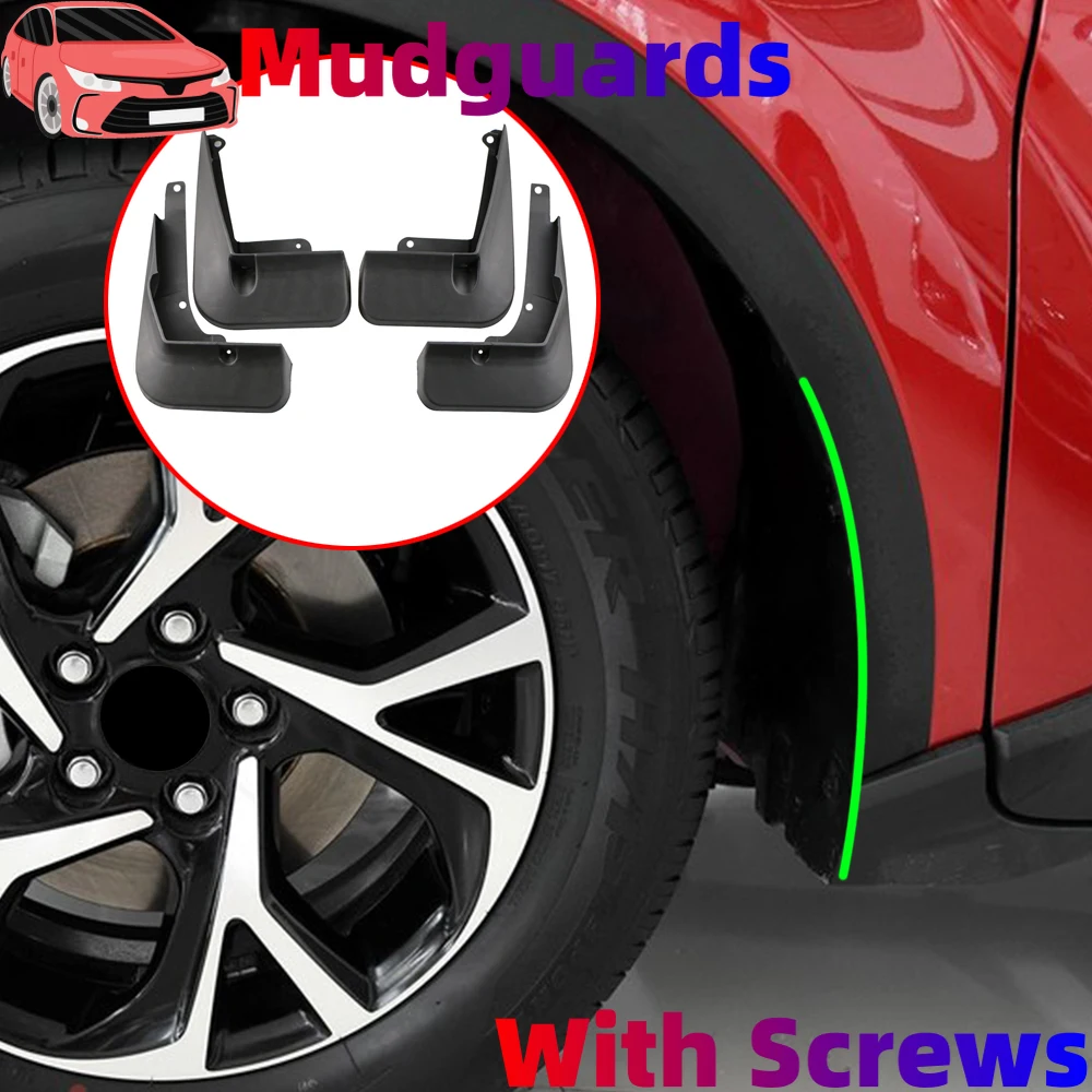 For Toyota C-HR CHR 2016 2017 2018 2019 2020 2021 2022 C HR Mud Flaps Mudguards Fender Splash Wheels Accessories