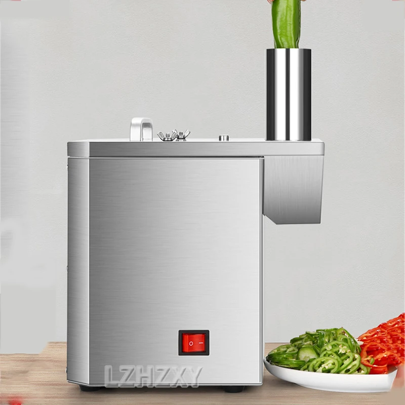Máquina multifuncional de fatiar vegetais, carne comercial, cenoura, rabanete, batata, cortador em cubos, processador de alimentos, 220v/100w