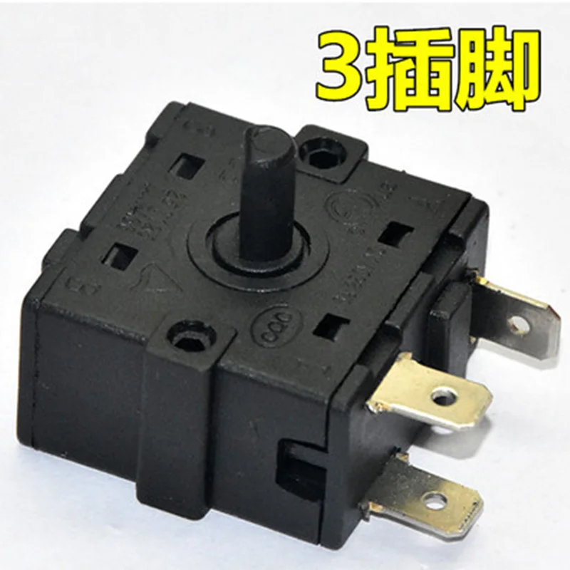 Rotary Switch Electric Room Heater Position  3 Pin 5Pin   Selector AC 250V 16A