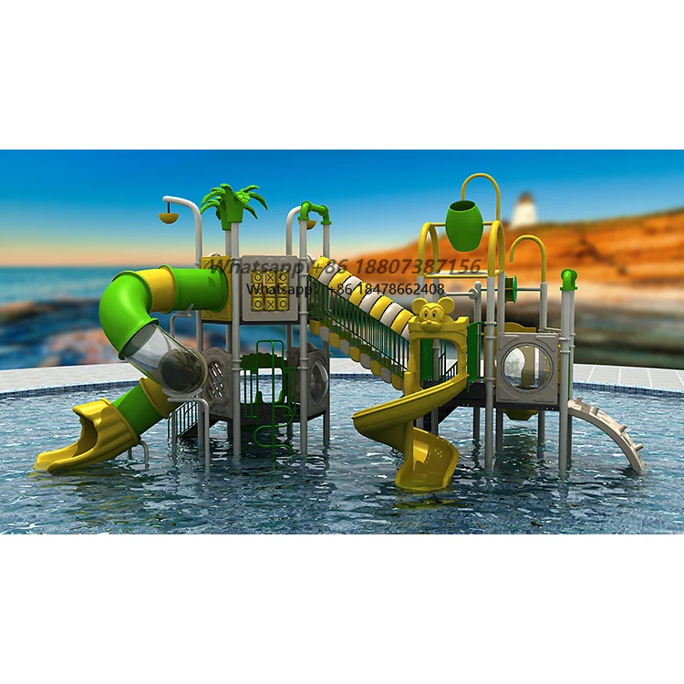 Seaside Style Water Slide Kids' Aquatic Fun Zone Spark Curiosity Team Play Active Learning