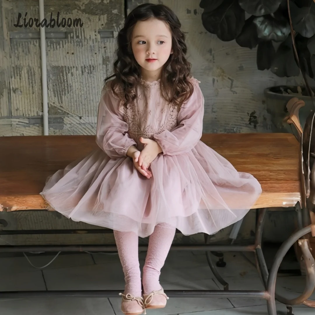 

Custom Flower Girl Dress Tulle Girls' Dress Peter Pan Collar Women's Wedding Party Attire Dress свадебное платье