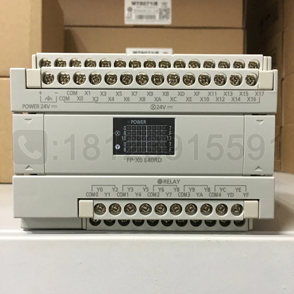 

Panasonic 24-in 16-out expansion module FP-X0E40RD/AFPX0E40RD-F is suitable for FP-XH/FP-X0.