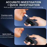 Electrochemical Alcohol Tester Non-Touching Blowing Breathalyzers Non-Contacting Electronic Breathalyzer for Professional Use