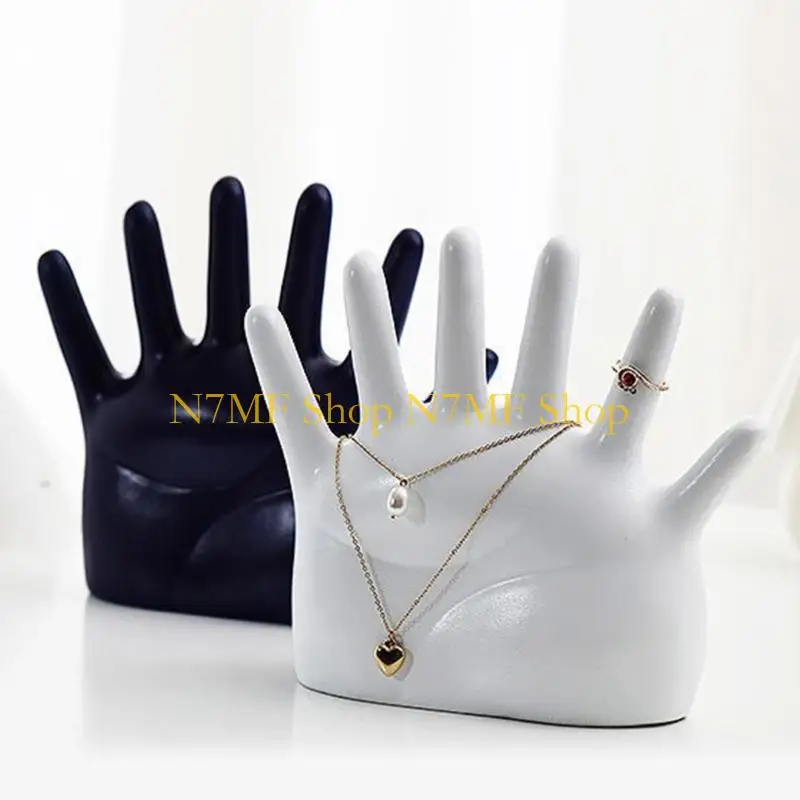 

N7MF Resin Jewelry Stand Distere Dewelly Develler Dospeler Ring