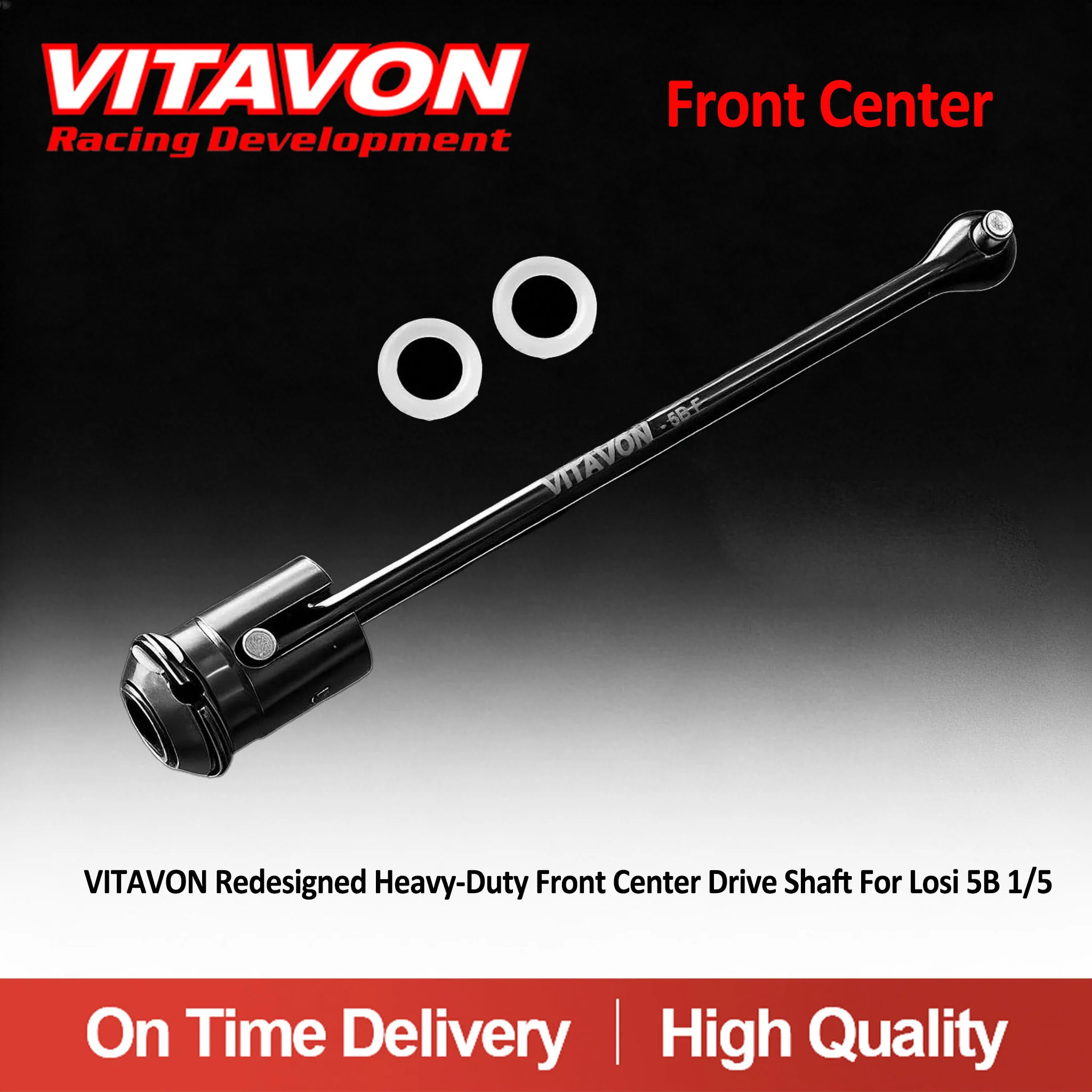 VITAVON Redesigned Heavy-Duty Front Center Drive Shaft For Losi 5B 1/5
