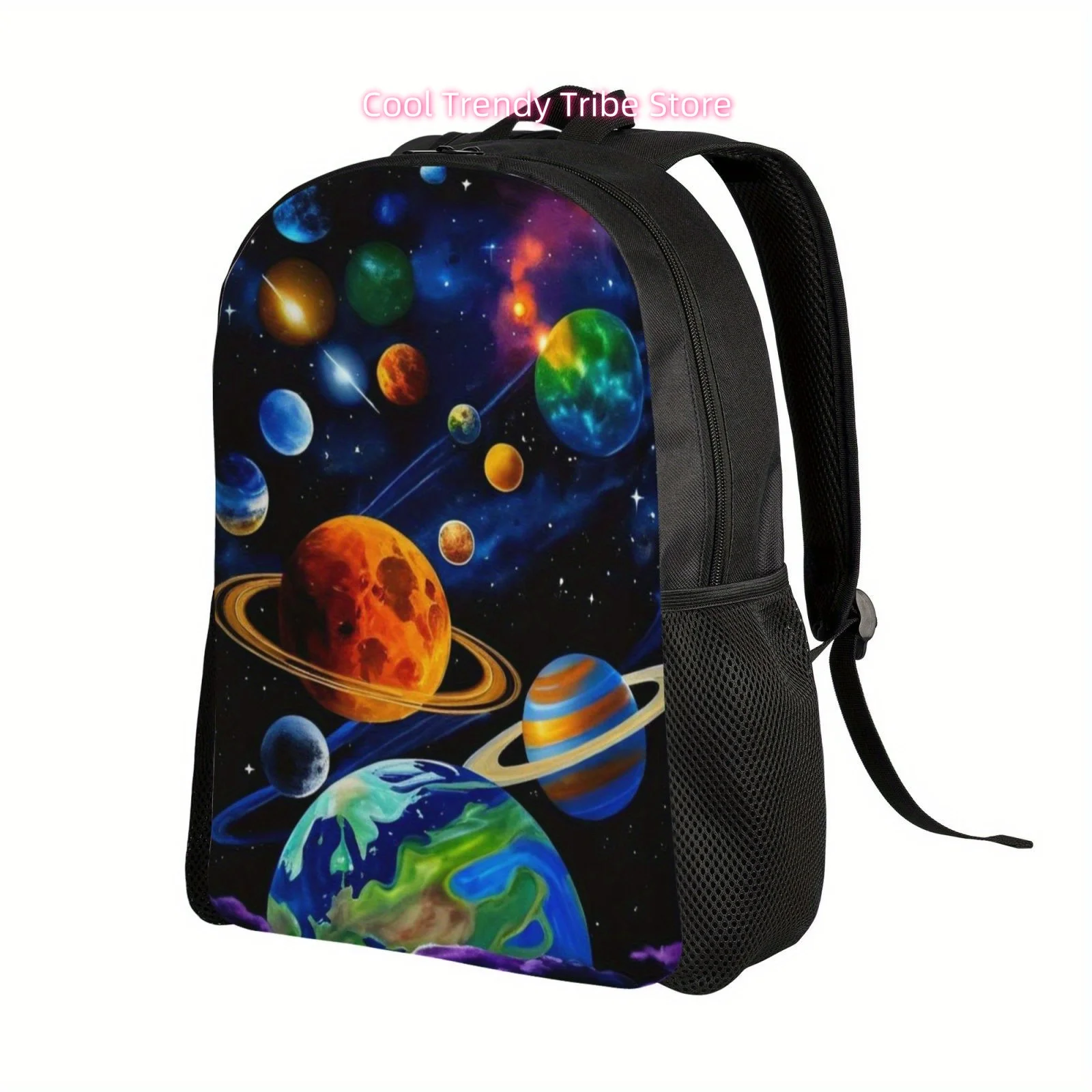 Fantasy Space Planets Casual Backpack, Lightweight Shoulder Bag For Men And Women, Large Capacity Computer Laptop Bag Book Bag F