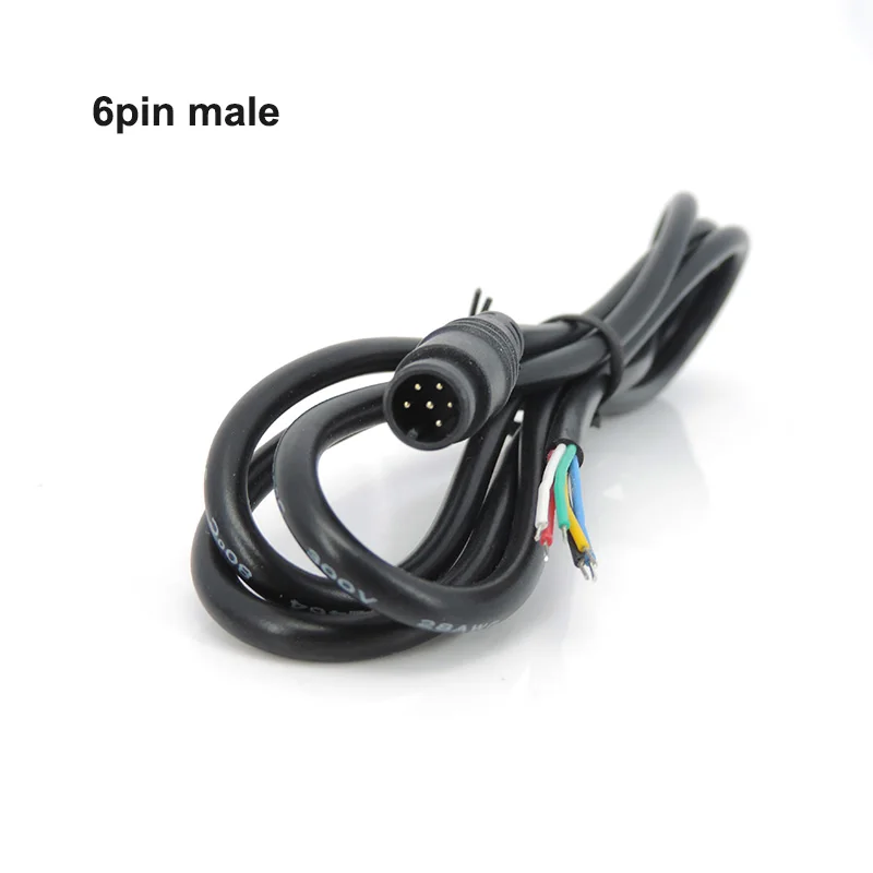 M8 6-Pin 8-Pin E-Bike Kabel Elektrofahrrad Wasserdichter Steckverbinder 1M Geschwindigkeitssensor Stecker auf Buchse Verlängerungskabel 28AWG 0,7A 5k