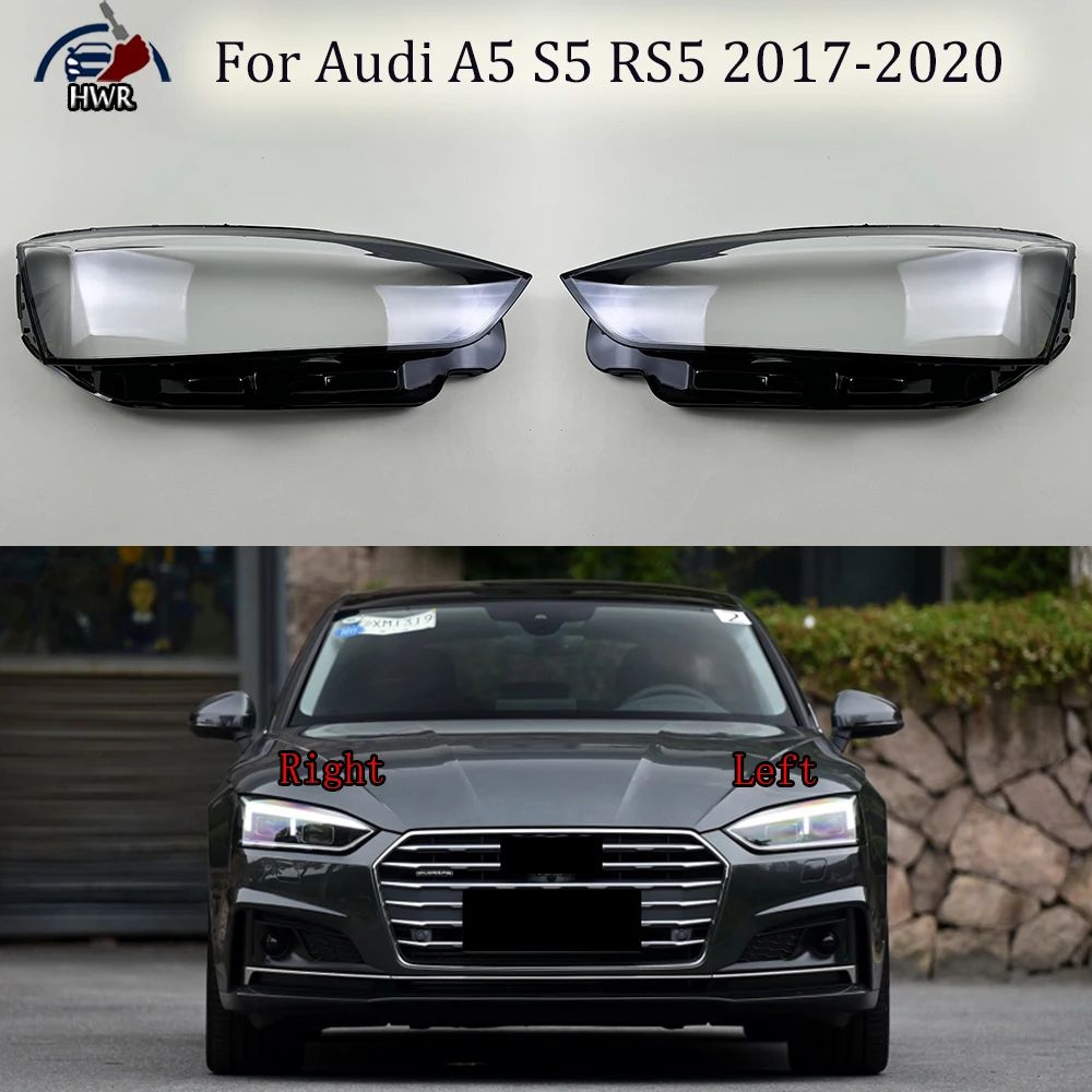 

Headlight Cover Transparent Lampshade Lamp Lens Headlamp Shell Plexiglass Auto Replacement Parts For Audi A5 S5 RS5 2017-2020