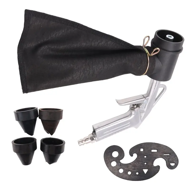 ABGE-Pneumatic Sandblasting Tool Kit Sand Blasting Machine Set Versatile Sandblaster Handheld Polishing Machine Rust Remover