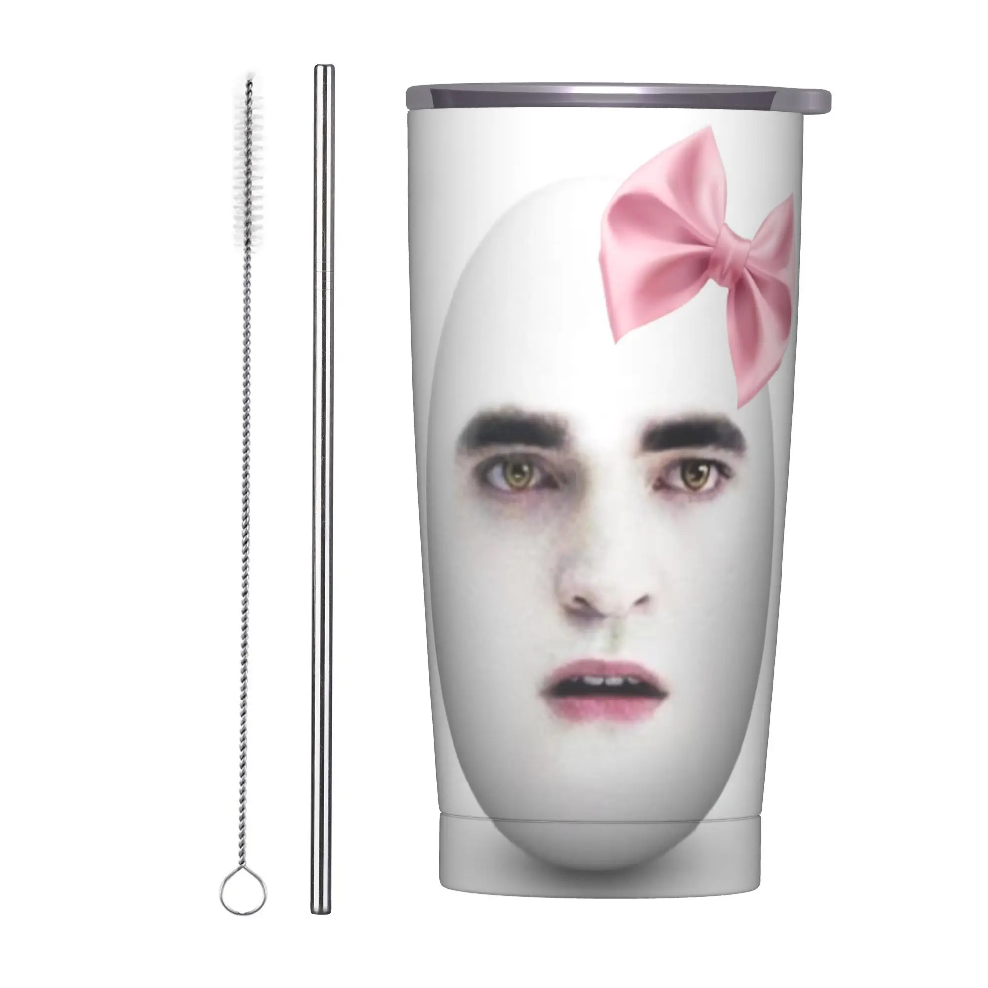 Edwards Cullen  Insulated Tumbler with Straws Lid  Stainless Steel Coffee Mugs Double Wall Hot Cold Drinks Cups 20oz