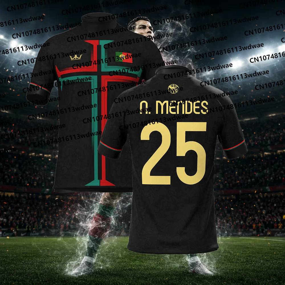 2026 New Portuguesa Football Jersey Quick-Drying Ronaldo 7 Jersey Outdoor football training suit Special Edition Kid T-shirt view 5