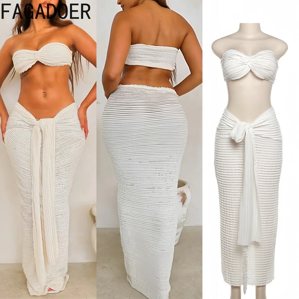 

FAGADOER Sexy Solid Color Bodycon Dresses for Woman Sleeveless Backless Ruched Patchwork Dress Female Streetwear Vestidos 2026