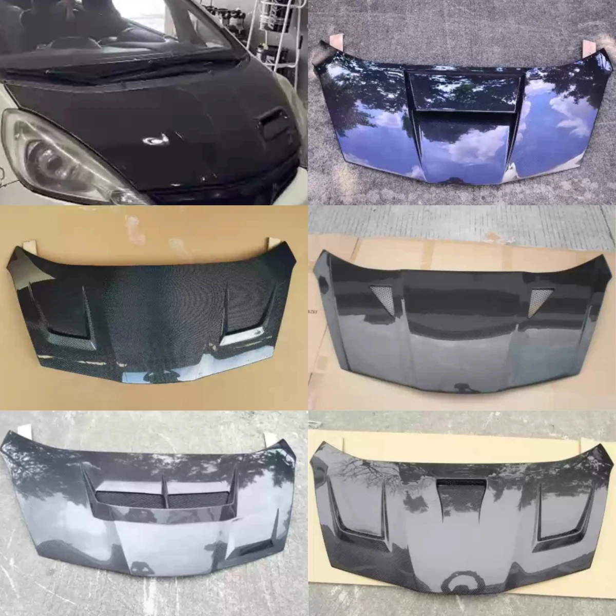 

Carbon Fiber Engine Hood for Honda FIT JAZZ 2nd GE6 GE8 Modified New Style Bonnet Car Engine Cover Auto Parts