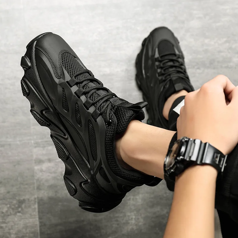 

Extra Large Size Spring New Breathable Mesh Shoes Trendy Shoes Lightweight Running Sports Shoes Trendy Men's White Sneakers