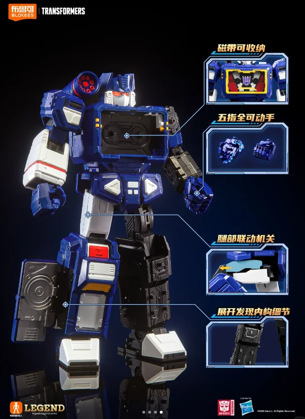 Blokees Transformers Legendary Edition Soundwave kolekcjonerska figurka zabawka SOUNOWAVE zestaw modeli do składania prezent urodzinowy