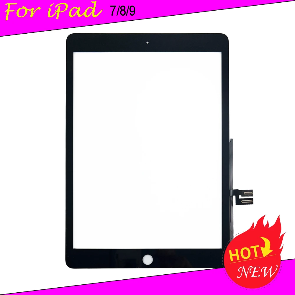 

Touch Screen Digitizer Panel Glass For Apple IPAD 7 8 9 2021 A2197 A2198 A2200 A2430 A2603 ipad7 ipad8 ipad9 With Home Button