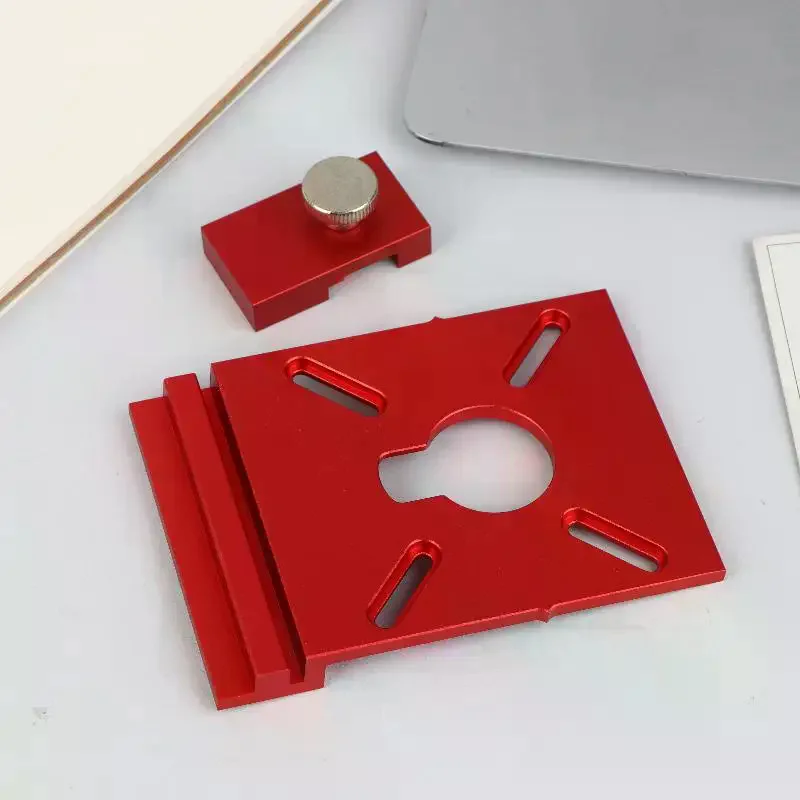 

1Set Guide Rail Adapter Straight Line Milling Groove Aluminum Alloy Auxiliary Bracket With Limiter Compatible With Most Routers
