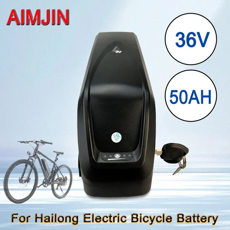 

For Hailong 36V 50AH Battery Pack 18650 Cell 30A BMS 350W 500W 750W 1000W Powerful Waterproof Lithium Battery with 60XT Plug