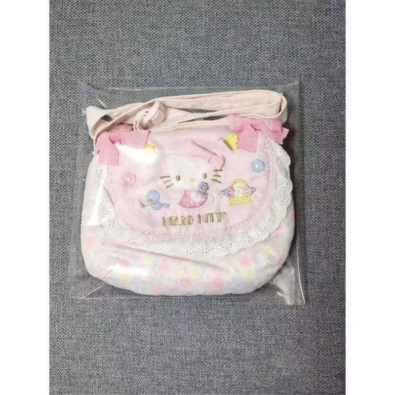 MBTI Cute Hello Kitty Shoulder Bag for Women Embroidery Sweet Fashion Exquisite Crossbody Bag Lolita Aesthetic Vintage Handbag