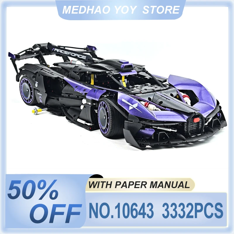 

Guly 10643 Новый MOC Технический Супер Спортивный Автомобиль 1:8 Модель Строительные Блоки Кирпичи Сборка своими руками Головоломка Игрушка Подарки На День Рождения Для Мальчика