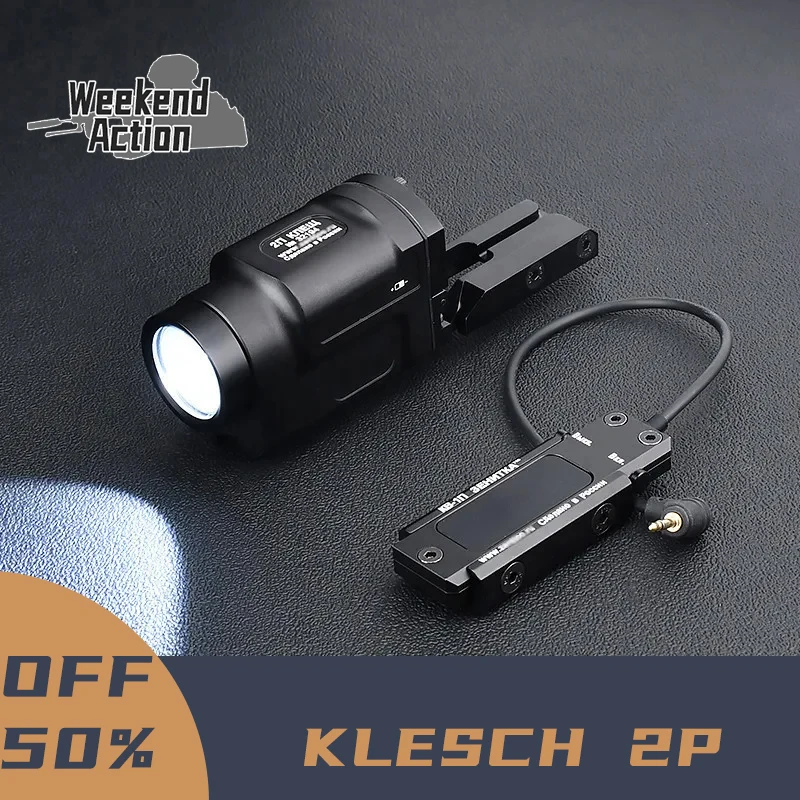 

Zenitc K-2P KLESCH 2P AK-SD Powerful Airsoft Strobe Flashlight AR15 Rifle Weapon Gun Light Scout Torch Fit 20mm Picatinny Rail