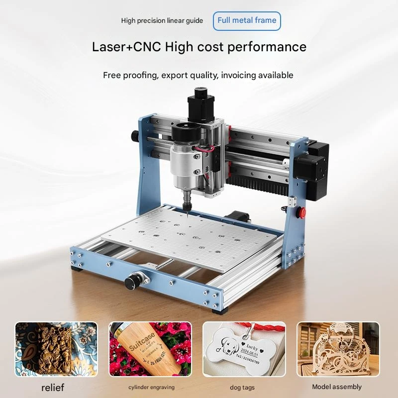 CNC 3020 Pro Max Engraving Milling Machine, 300W Spindle Wood Router For Metal Acrylic, Cutting Machine with Offline Controlle