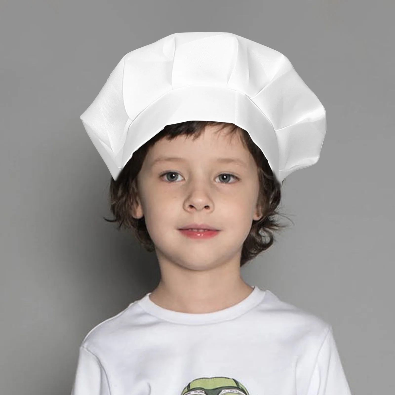 1Set Children Chef Costume Toddler Short Sleeves Outfit Hat Apron Role Play Cook Clothes Apron for Children Chef Costume