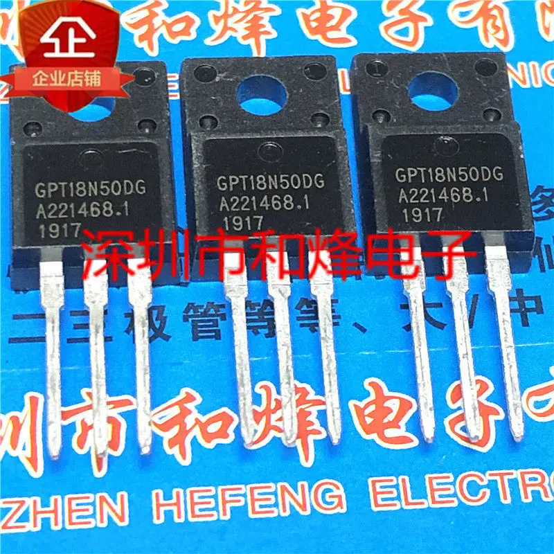 

10 шт./лот GPT18N50DG TO-220F 18N50 18A 500V