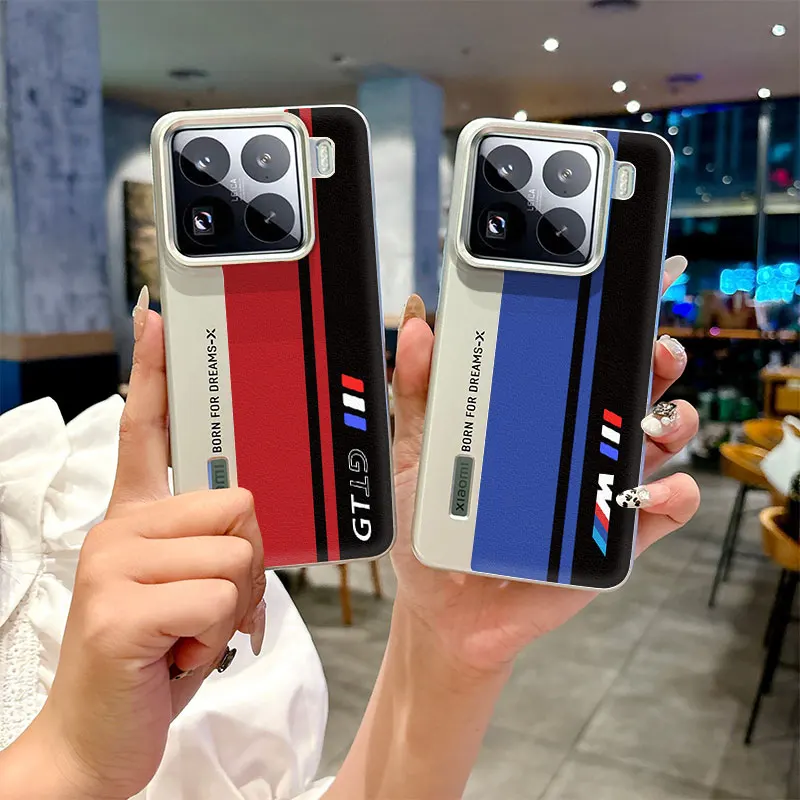 حافظة هاتف لهاتف Xiaomi 14 14 Pro 15 15 Pro مطلية بكاميرا ملونة ومضادة للسقوط ومضادة لبصمات الأصابع