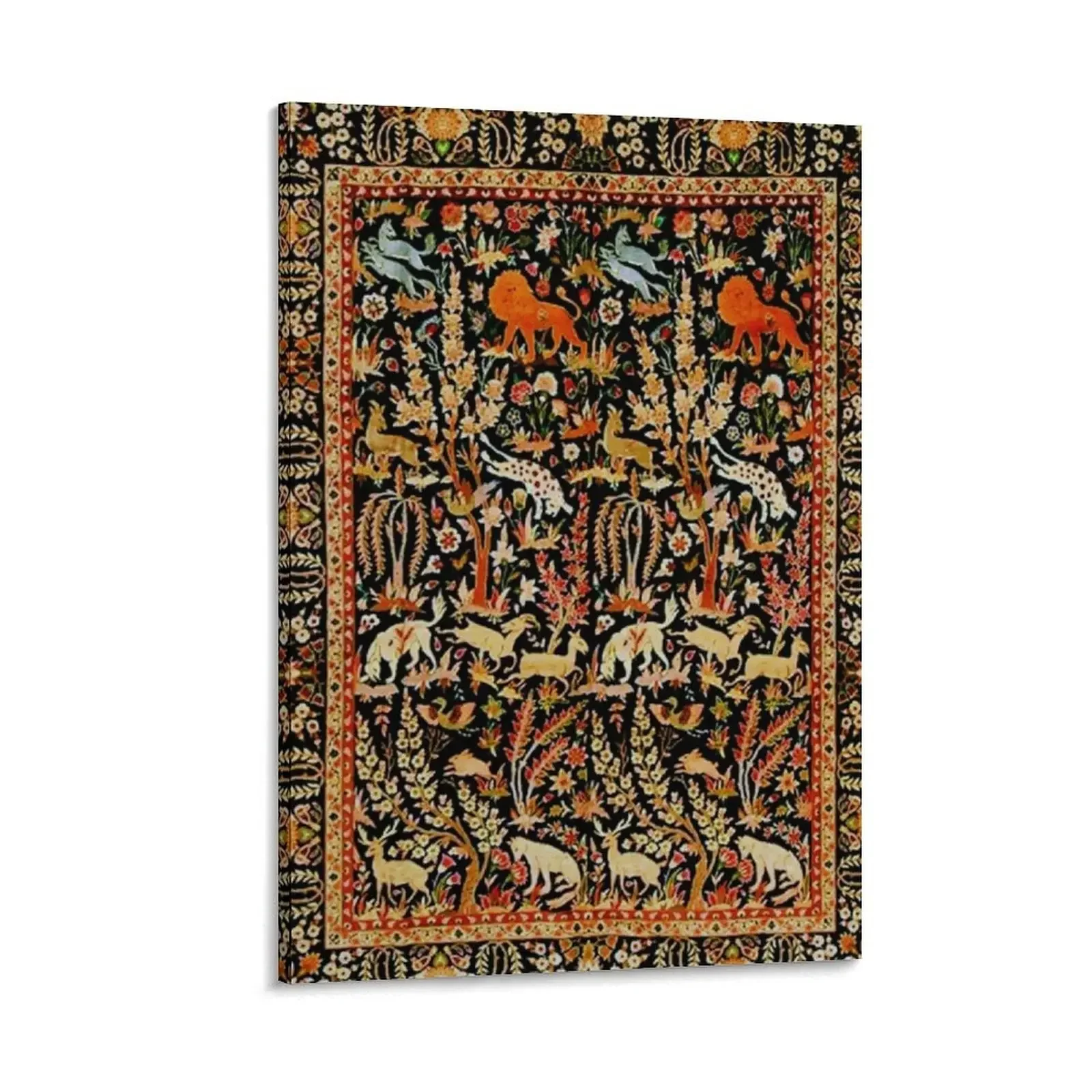 

Antique Floral Persian Carpet with Animals Print Canvas Painting room decoration Decoration for bedroom house decorations