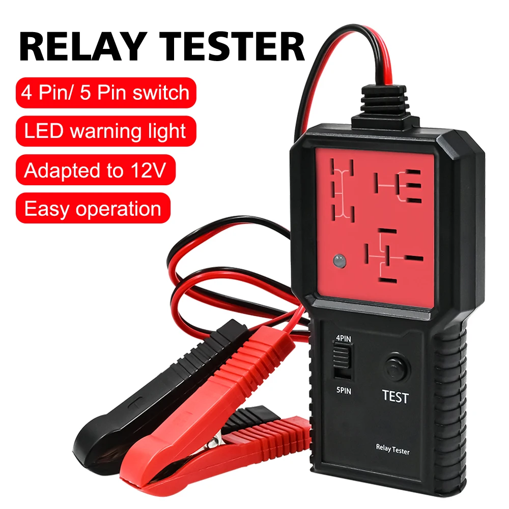 

Universal 12V Car Relay Tester Electronic Automotive Relay Tester For Auto Battery Checker Alternator Analyzer Diagnostic Tool