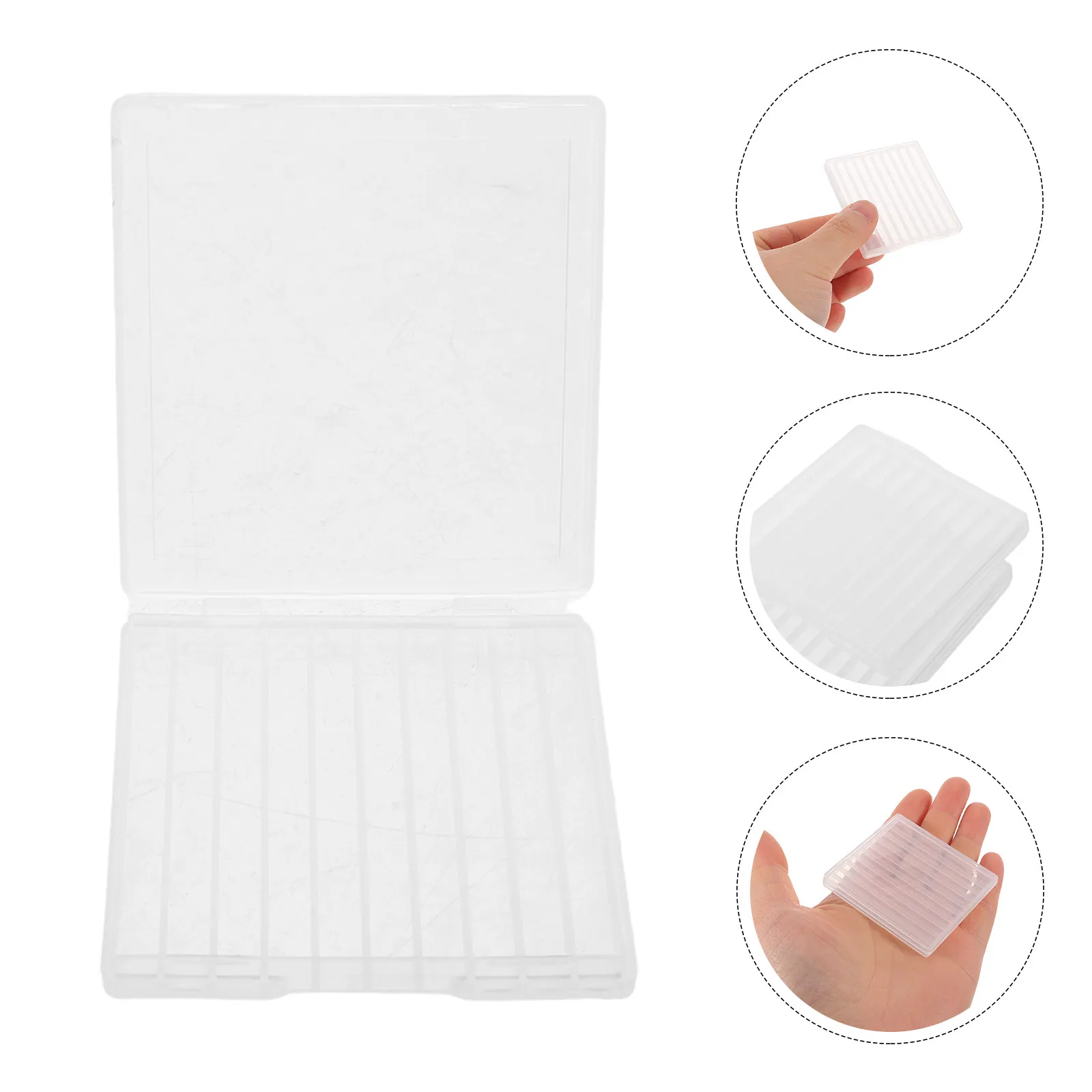 

Коробка для хранения насадок для маникюрного аппарата, 30 шт., 10 слотов, прозрачный пылезащитный пластиковый держатель для салона, портативный органайзер для насадок для маникюра