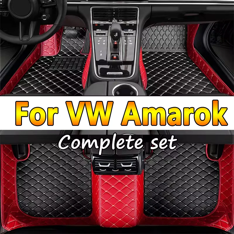 Custom Automotive Car Floor Mats For VW Amarok 2010 2011 2012 2013 2014 Auto Luxury Leather Men Women Car Mats Full Coverage