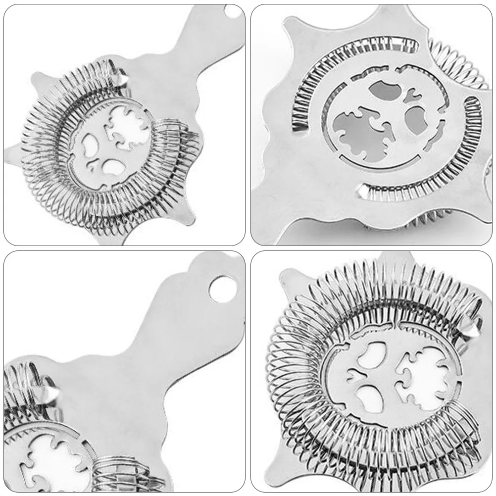 

1Pcs Rust-Proof Stainless Steel Filter Drink Strainer Removable Spring Bar Ktv Hotel Use Bartender Strainer