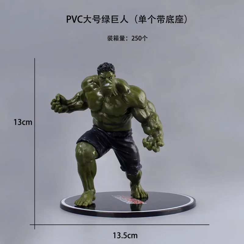 Cartoon Wonder Komische Ijzeren Man De Hulk Spider-Man Solide Handgemaakt Kantoormodel Standbeeld Desktop Auto Ornament Speelgoed Verjaardagscadeau