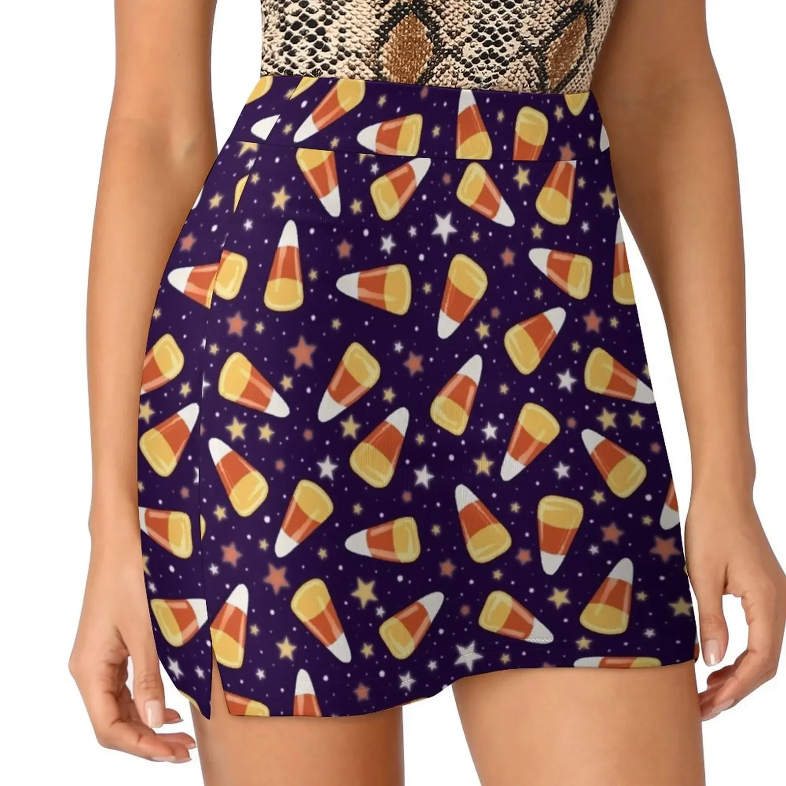 Candy Corn Dreams Mini Skirt skirt set shorts School skirt summer skirts