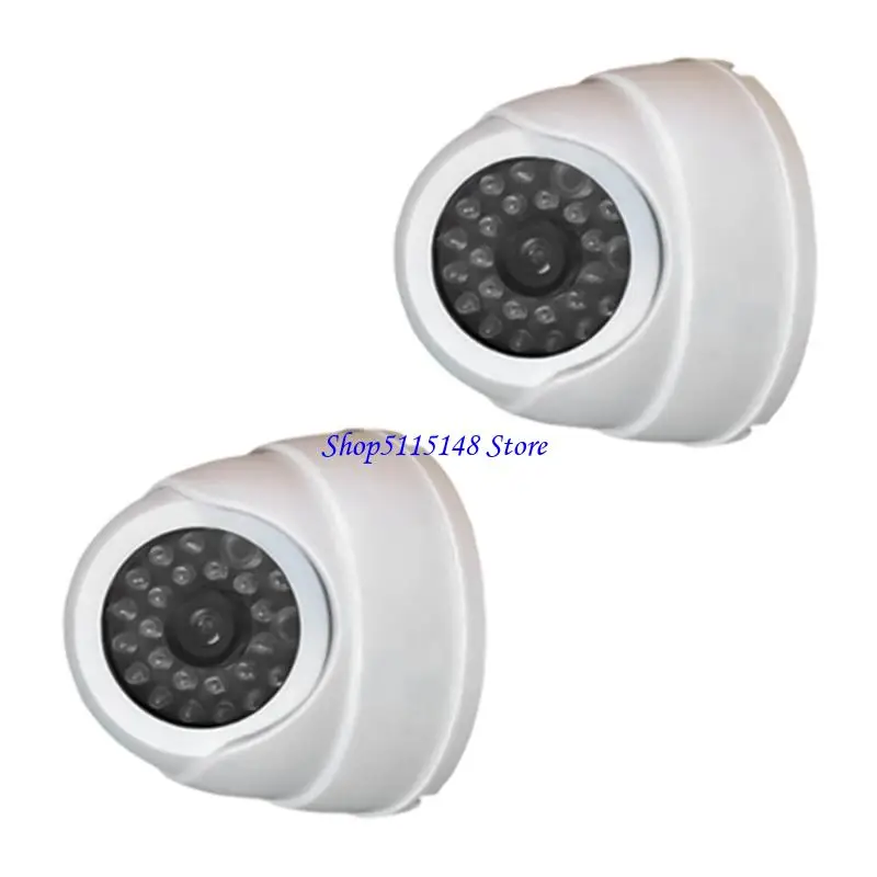 F3MA Cost Effective Fake Security Camera With LED Light Battery Operated Realistic Design For Home Store Garage Protective