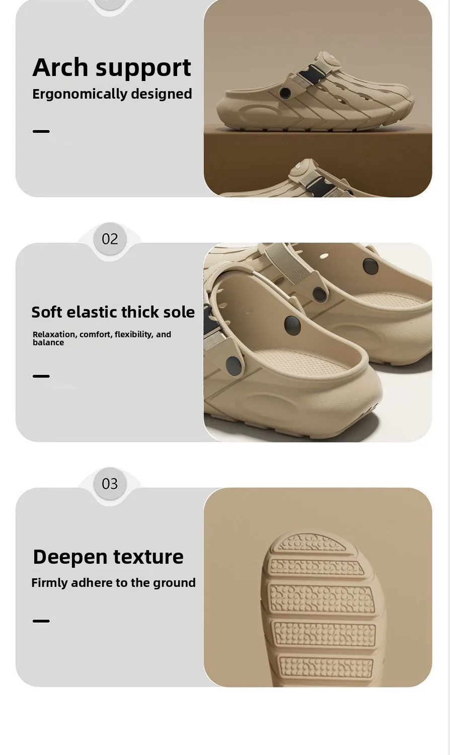 Men's 2026 New Summer Casual Slippers with Anti-Slip and Odor-Free Features, Breathable and Comfortable Sandals - view 5