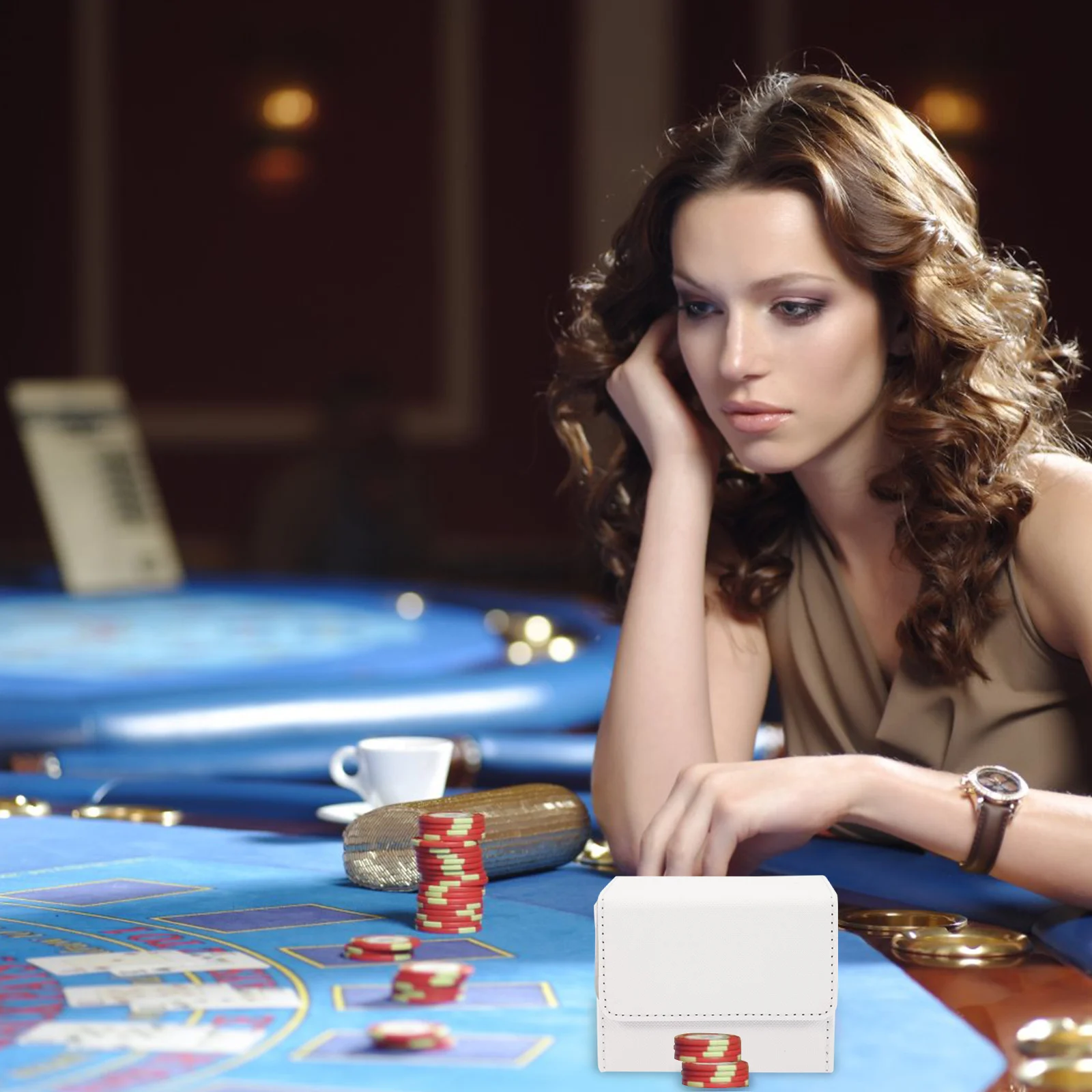 Large Capacity Games Cards Box Organizer for Card Desk Collection Storage PU Protective Case for Poker Trading Cards