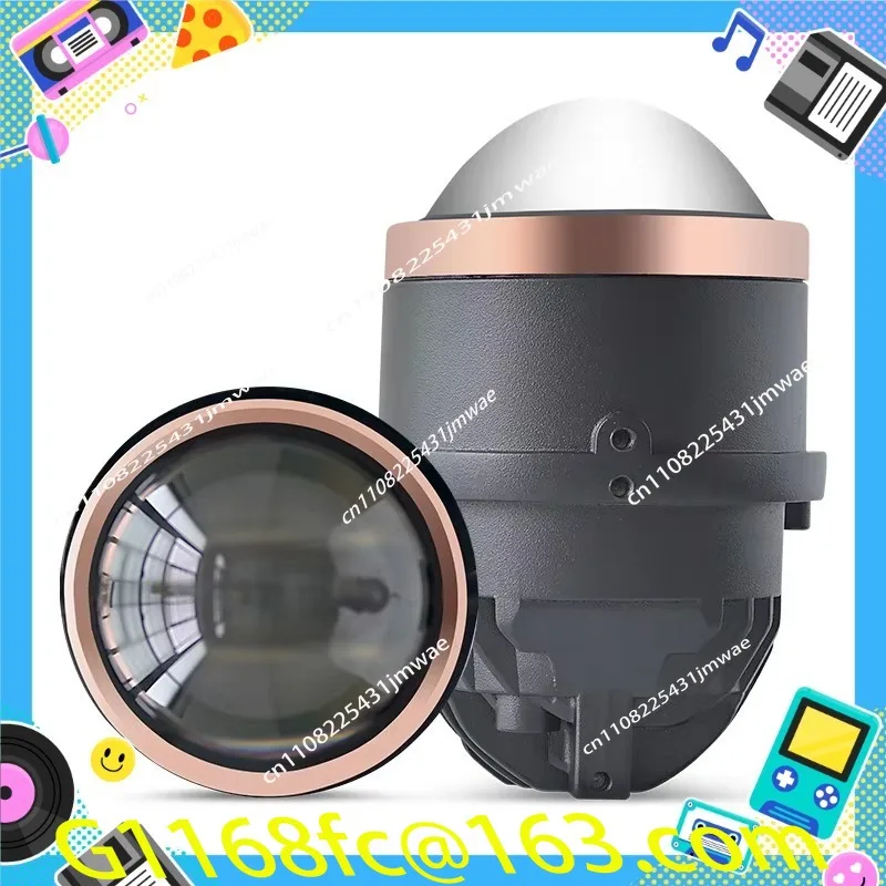 High Quality Tricolor Light Emitting Diode Lens Fog Light Headlight 45W 3.0 Inch